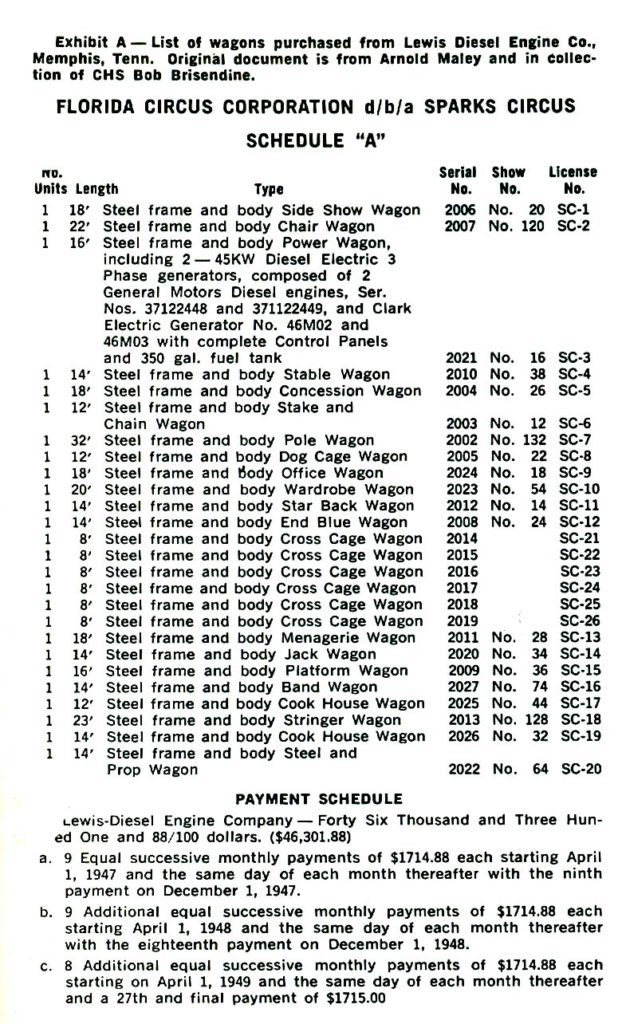 1946 - Lewis Deisel Contract - Bandwagon, Jan. -Feb. 1970, page 13